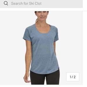 Patagonia cool capiline trail shirt NWT size XS plume gray